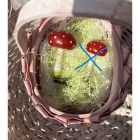 Ёлочная игрушка ГДР мухомор
