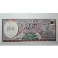 Суринам, 100 гульденов. UNC.