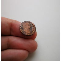 Медный солид / Боратинка 1664г. Ян II Казимир Ваза, Уяздов. Лот ник-8,2