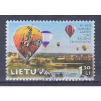 [2467] Литва 2003. Авиация.Воздушные шары. Одиночный выпуск. Гашеная марка.