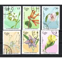 Цветы Куба 1980 год серия из 6 марок