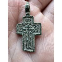Крестик нательный старинный "Прямоконечный"