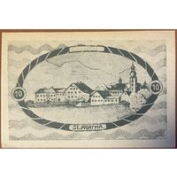 Нотгельд Австрия,10 геллеров 1920