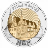 Польша 5 злотых, 2025 Ратуша Бжега UNC