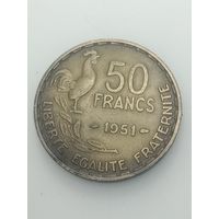Франция 50 франков 1951 года .