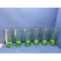 Набор бокалов 6 шт зеленое стекло