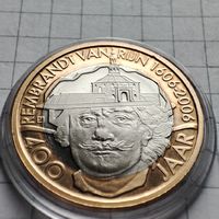 Нидерланды 1 рембрант 1 евро 2006 г. Памятная монета .400 летию со дня рождения Рембранта ван Рейна