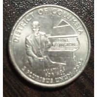 США. квотер. 2009. округ Колумбия. двор Р