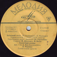 ЕР Песни украинских советских композиторов - Черемшина (1966)