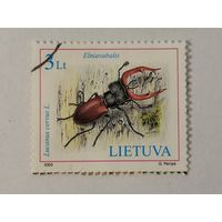 Красная книга Литвы - жуки (Жук-олень Lucanus cervus)