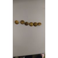 Пугавицы погонные  50 годов 18 мм генеральские