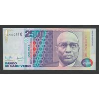 Кабо-Верде 2500 эскудо 1989 года. Тип P-61. Состояние UNC!