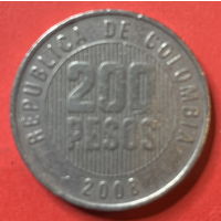 Колумбия 200 песо 2008г.