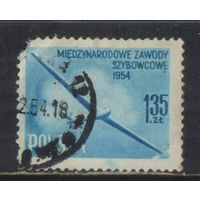 Польша ПНР 1954 Международный чемпионат по планерному спорту в Лешно Планер #854
