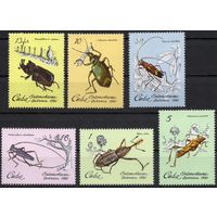 Куба 1980. Фауна. Насекомые. Жуки. 6 марок (2448-53)