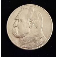 5 злотых 1934 г. Юзеф Пилсудский. Польша. Серебро
