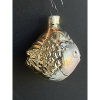 Елочная игрушка рыбка СССР