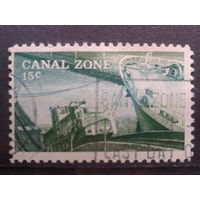 Зона Панамского канала, 1978. Стандарт. Буксирный локомотив на канале