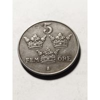 Швеция 5 оре 1949