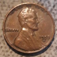 1 цент 1953 США МД Денвер