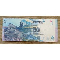 Werty71 Аргентина 50 песо 2015 UNC банкнота Мальвинские острова