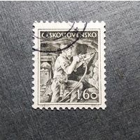 Марка Чехословакия 1954 год Стандарт