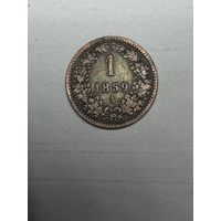 1 крейцер 1859 год, А, Австрия
