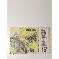 Малайзия,Селангор 1971. Фауна.Бабочки.15 с