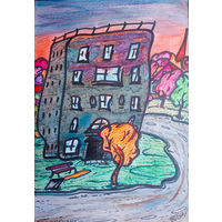 Вдали из космоса, смешанная техника,  2008, Котов Олег