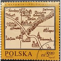 Польша 1982. Старая карта Польши 1526 год. Марка из серии