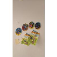 Дополнение к серии "Бегемотики в Голливуде", Kinder 1997-1998,  4 шт