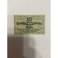 10 пфенингов (нотгельды) г. Германия.-1412