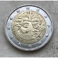 Бельгия 2 евро 2011 - 100 лет Международному женскому дню
