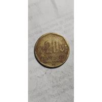 Перу 20 сентимос 2002