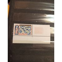 1960 Франция 500 лет колледжу Сент-Барбе угловая чистая клей MNH** (2-8)