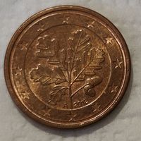 Германия 1 евроцент, 2012 "A" - Берлин (14-11-38)