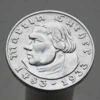 Германия 2 марки 1933 А 450 лет со дня рождения Мартина Лютера