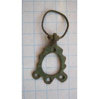 Древняя привеска, серьга. Бронза.