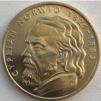 Польша 2 злотых 2013 г. 130 лет со дня смерти Циприана Камиля Норвида