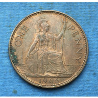 Великобритания 1 пенни 1966