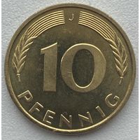 Германия 10 пфеннигов 1996 г. J. Состояние