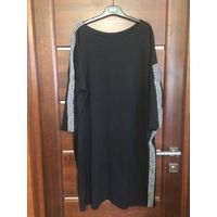 Платье спорт шик на 60-64 размер, пару раз б/у.  Очень классное платье, красиво оформлено, сбоку и по рукам белой полосой.