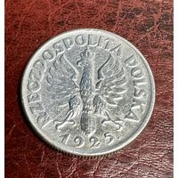 Польша 2 злотых 1925 г. После даты - точка
