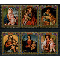 Бурунди - 1973г. - Рождество, картины - 6 марок - полная серия, гашёные с клеем, MNH [Mi 1011-1016]. #3-Bu-91-KS-5