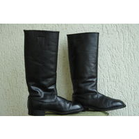 Сапоги хромовые ( натуральный мех )  Р.42