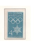 США-1960,(Мих.773)  ,  **  , Спорт,  ОИ-1960, (одиночка),