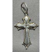 Крестик серебряный 925 проба. 13