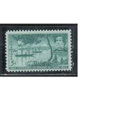 США-1953, (Мих.641),  **   , Открытие Японии, Корабли (одиночка)
