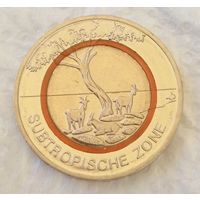 Германия 5 евро 2018 F. Субтропическая зона
