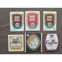 Редкие польские пивные этикетки, все разные, цена за одну шт., см. описание лота, ю-905-7 (3535)